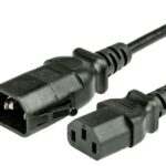 Locking Power Cords SJT C13/C14 15AMP BLACK