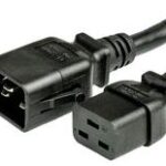 Locking Power Cords SJT C19/C20 20AMP BLACK