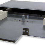 1U Fiber Rackmount Holds Up to 3 Adapter Strips
