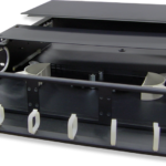 2U Fiber Rackmount Holds Up to 6 Adapter Strips